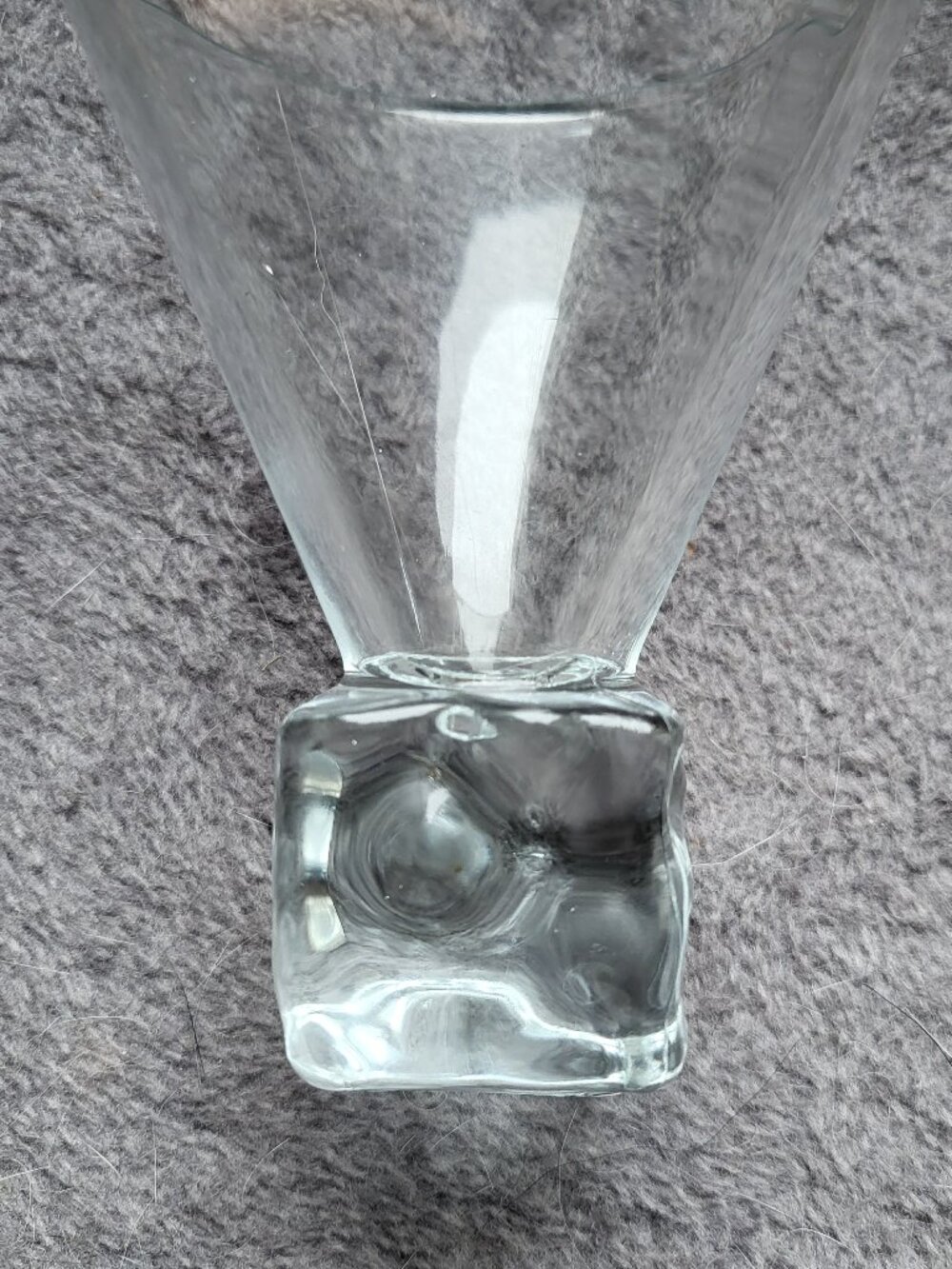 Vintage DiSaronno Melting Ice Cube Base Martini Cocktail Glass- Single Glass